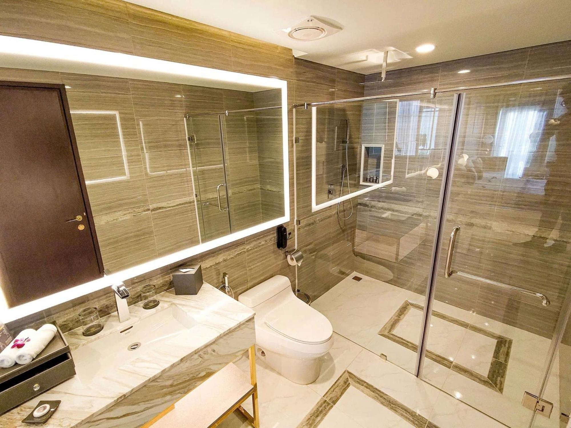本特钻石之星酒店 Ben Tre 外观 照片 Bathroom